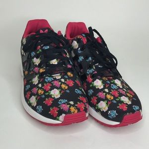 Adidas ZX Flux Torsion Black Floral Size 7